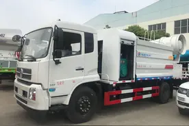 国六东风天龙雾炮抑尘降尘洒水车图片图片