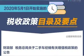 扩散周知！2020年5月1日开始实施的税收政策图片