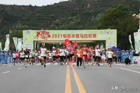 旬邑县公安局圆满完成2021旬邑半程马拉松赛安保工作图片