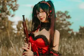小姐姐Cosplay约会大作战 时崎狂三，灵装真是太美了！图片