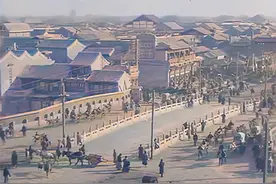 AI修复百年前老北京影像，网友：两个时代人的见面图片