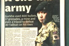 单人成军的廓尔喀士兵：与其成为懦夫，不如选择死亡图片