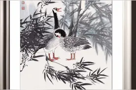 中美协董玉新老师原创艺术品国画花鸟画精品鸿雁系列作品欣赏图片