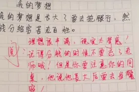 小学生作文《委屈》走红，感情真挚惹人心疼，网友：你爸没白疼你图片