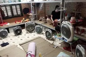越南多地迎来历史最高温，民众这些操作神了！有人躺进冰箱图片