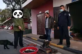 以为过年期间派出所放假，他们捕鱼10余斤被当场抓获图片