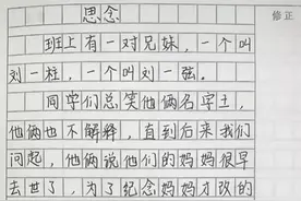 小学生作文《思念》火了，感动万千父母：你只能爱我五六十年，但我却能爱你一辈子图片