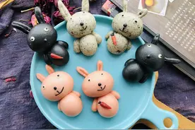 小兔子馒头最家常简单的做法，过程详细又简单，一盘上桌不够吃图片
