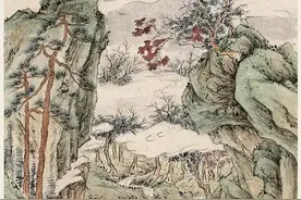 暮阳西斜望霞灿，五彩祥雲美如仙。图片