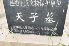 山东邹平的历史遗迹，隋唐时期瓦岗军李密之墓，天子墓。图片