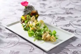 芹香大响螺、炸蒜肠、椒盐鱼翅图片