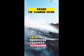 山西大同一村民烧秸秆，引燃邻居家3亩玉米地图片