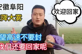 安徽阜阳突降大雾，希望高速公路不要封呀，我们还要回家过年呢视频封面