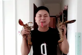 清蒸波斯顿大龙虾，做法简单，学会这几个技巧，比外面卖的还好吃视频封面
