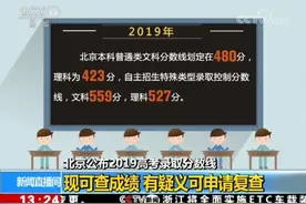 北京公布2019高考录取分数线视频封面