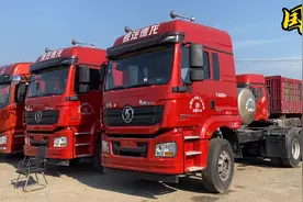 国六牵引车，德龙新m3000天然气，新的挺贵，二手稀有也挺贵视频封面