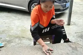 妈妈教小左左玩七十年代常玩的抓子游戏，现在小孩都不会视频封面