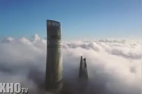 航拍上海塔 中国最高的摩天大楼 上海中心大厦 高度580米视频封面