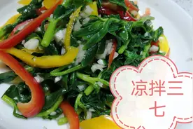 凉拌三七的家常做法，简单易学，美味可口又营养，春日美食家视频封面