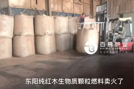 东阳百慕颗粒纯红木生物质颗粒燃料卖火了视频封面