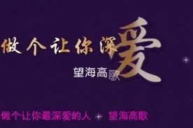 做个让你深爱的人-望海高歌视频封面