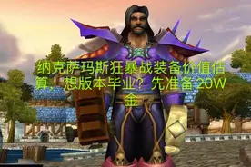 魔兽世界怀旧服：NAXX狂暴战装备价值估算，毕业需要20万G视频封面