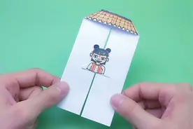 哪吒爬墙的折纸玩具，太有创意了！一拉就往上爬视频封面