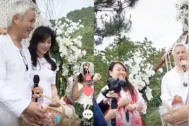 张庭和老公林瑞阳带微商团队爬山，网友：像老奶奶亲孙女儿！视频封面