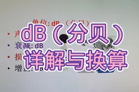 55-dB(分贝)的本质是什么？声音、衰减、损耗、增益都用dB作单位视频封面