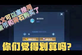 铭文可以直接用金币和砖石购买了，你们觉得划算吗？视频封面
