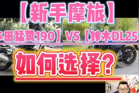 新手摩旅【本田猛鸷190】VS【铃木DL250】如何选择？