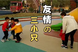 宝妈带俩兄弟出去玩  哥哥全程玩嗨了 弟弟只能干看着眼馋视频封面