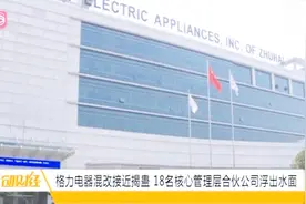 格力电器混改接近揭蛊，18名核心管理层合伙公司浮出水面视频封面