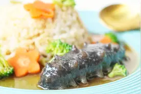 秘制海参捞饭，好吃的秘诀是料汁，教你轻松在家做，营养满分视频封面
