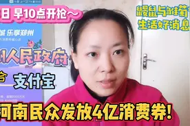 4月3日早10点，郑州政府联合支付宝向民众发放总量4亿生活消费券视频封面