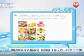 你达标了吗？国民蔬果摄入量不足，专家建议每天吃一斤菜半斤果视频封面