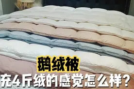怕冷大姐要求充4斤95白鹅绒拦都拦不住，这个厚度成品效果太好了视频封面