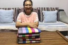 HOHO家 清仓纬纱拼接彩色2.5大床单 纯棉老粗布视频封面