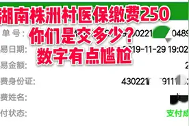 湖南株洲农村医保缴费250，你们是交多少？数字有点尴尬视频封面
