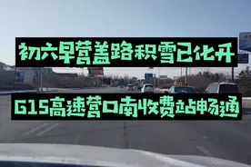 正月初六营盖路积雪已化开 G15沈海高速营口南收费站畅通视频封面