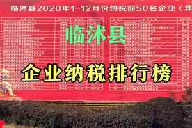 临沭县2020年企业纳税排行榜，史丹利第一，前8名总额超10亿！视频封面