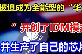 被迫成为全能型的“华为”开创了IDM模式，并生产了自己的芯片视频封面