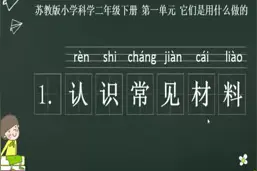 二年级下《认识常规材料》视频封面