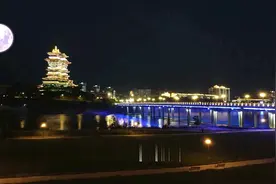 绵阳越王楼一号桥夜景视频封面