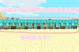 我的世界1.14：无职业村民转换职业村民对应道具，你知道几个？