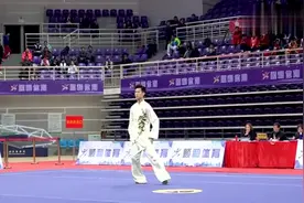 全国武术套路大会展示拳法，评委好！下一个视频封面