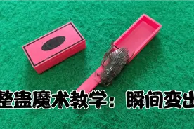 整蛊魔术教学：瞬间变出一只吓人的蟑螂视频封面