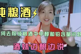 如何去除自酿纯粮酒中甲醇和铅含量问题，酒妹有妙招视频封面