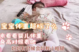 4个月宝宝体重15斤，超标了吗？来看看婴儿体重对照表吧视频封面