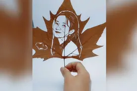 天然梧桐叶，手工叶雕作品，美美哒！视频封面